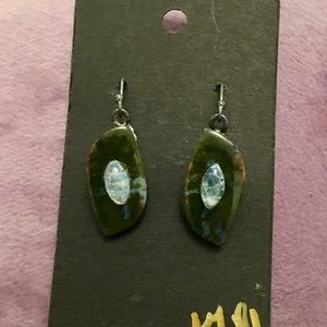 Natural Moonstones on split matched pair Ocean Jasper- handmade one of a kin…